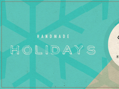 Handmade Holidays blue handmade holiday snowflake texture
