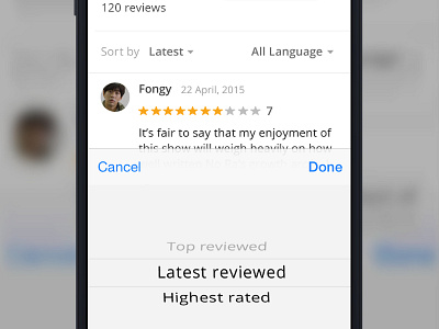 Rating & Review on mobile web