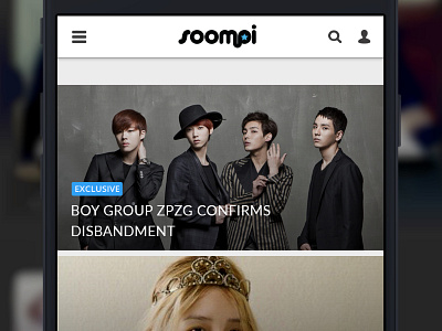 Soompi Mobile Web kpop made with invision mobile web news responsive soompi