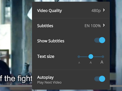 Accessibility: Adjust Subtitle Text Sizes