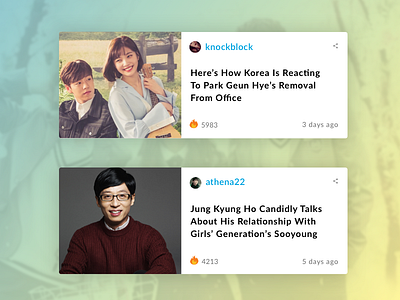 Soompi Media Thumbnail Component - Sketch File