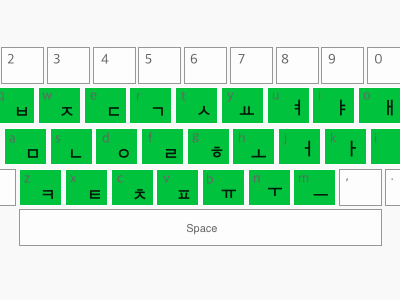korean keyboard layout windows 8