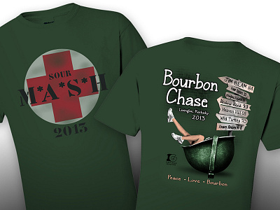 Bourbon Chase T-Shirts design screenprinting t shirts