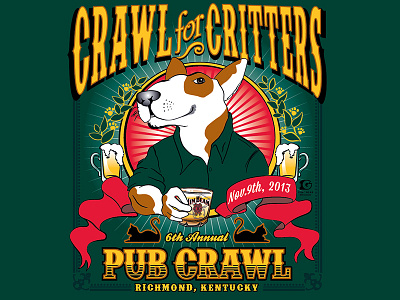 Pub Crawl event illustration promotional