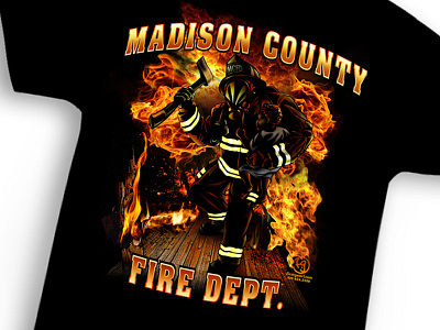 Mad. Co. FD illustration teeshirt