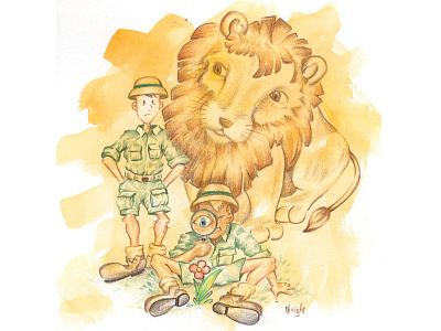 Lion Tamers childrens books illustration