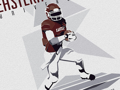 Football Promotional football illustration low poly sports