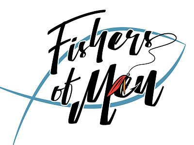Fishers Of Men event graphic logo religious