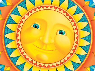 Sun Illustration design face illustration photoshop product sun