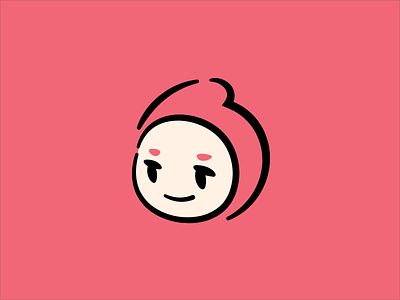 Own Icon illustraion illustrator lineart lines pink simple logo two color