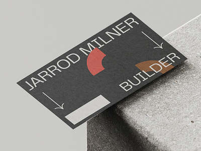 Builder Brand Identity - Business Card branding business card graphic design layout logo typography