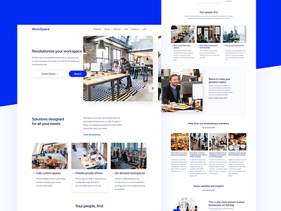 Workspace Landing Page