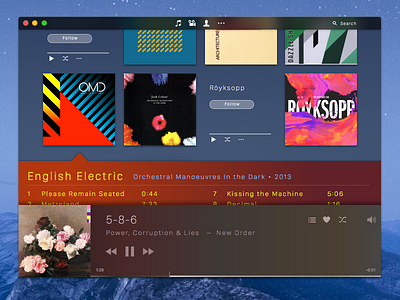 iTunes Concept itunes music osx ui ux yosemite