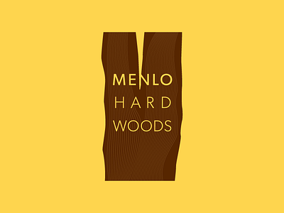 Menlo Hardwoods branding identity logo