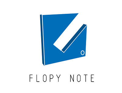 Flopy-Note-Logo-Concept branding graphic design logo