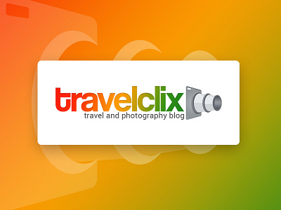 Travelclix Logo blog design earth green information logo photography picture place post travel travelling