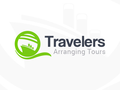 Travelers Logo air arrange branding cruise identity logo ship tour travel traveler