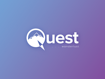 Quest art concept design illustration journey logo mountains tours travel voyage wander