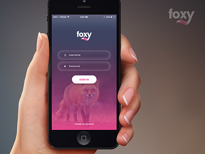 Foxy App Landing Page android app developer app screen bootstrap html interface ios mobile mobile app design ui design
