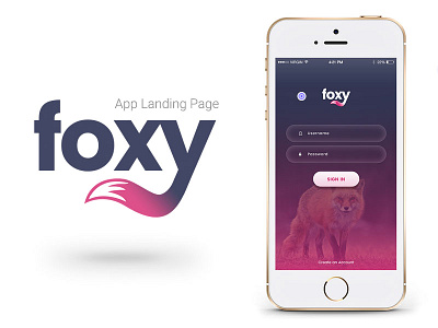 Foxy App app business buy css3 html5 landing marketing sell template