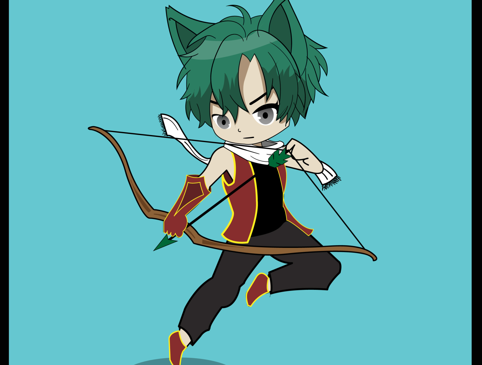 archer anime character design by Febrian Putra on Dribbble