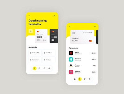 Bank UI Mobile Design app app design banking interface design