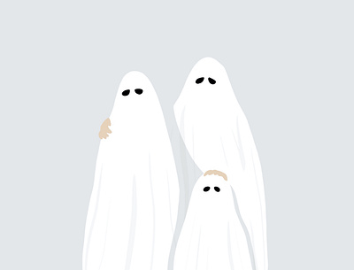 Spooky Family Portrait concept art flat design flat designs graphicdesign illustration photoshop