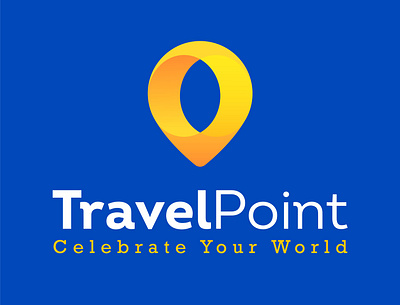 Travel Point branding location logo pin point travel travel app