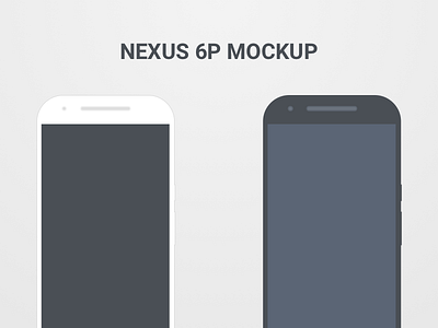 Nexus 6P Mockup flat free mockup nexus wireframe