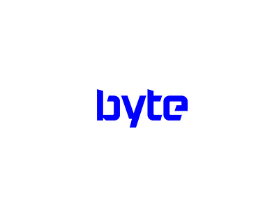 byte blue branding byte consulting denmark design firm illustration logo marketing vector
