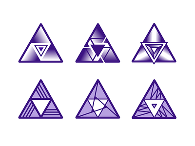 Triangle-Logo branding design flat icon logo