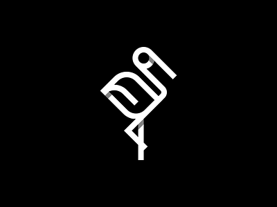 Crane branding design flat icon logo