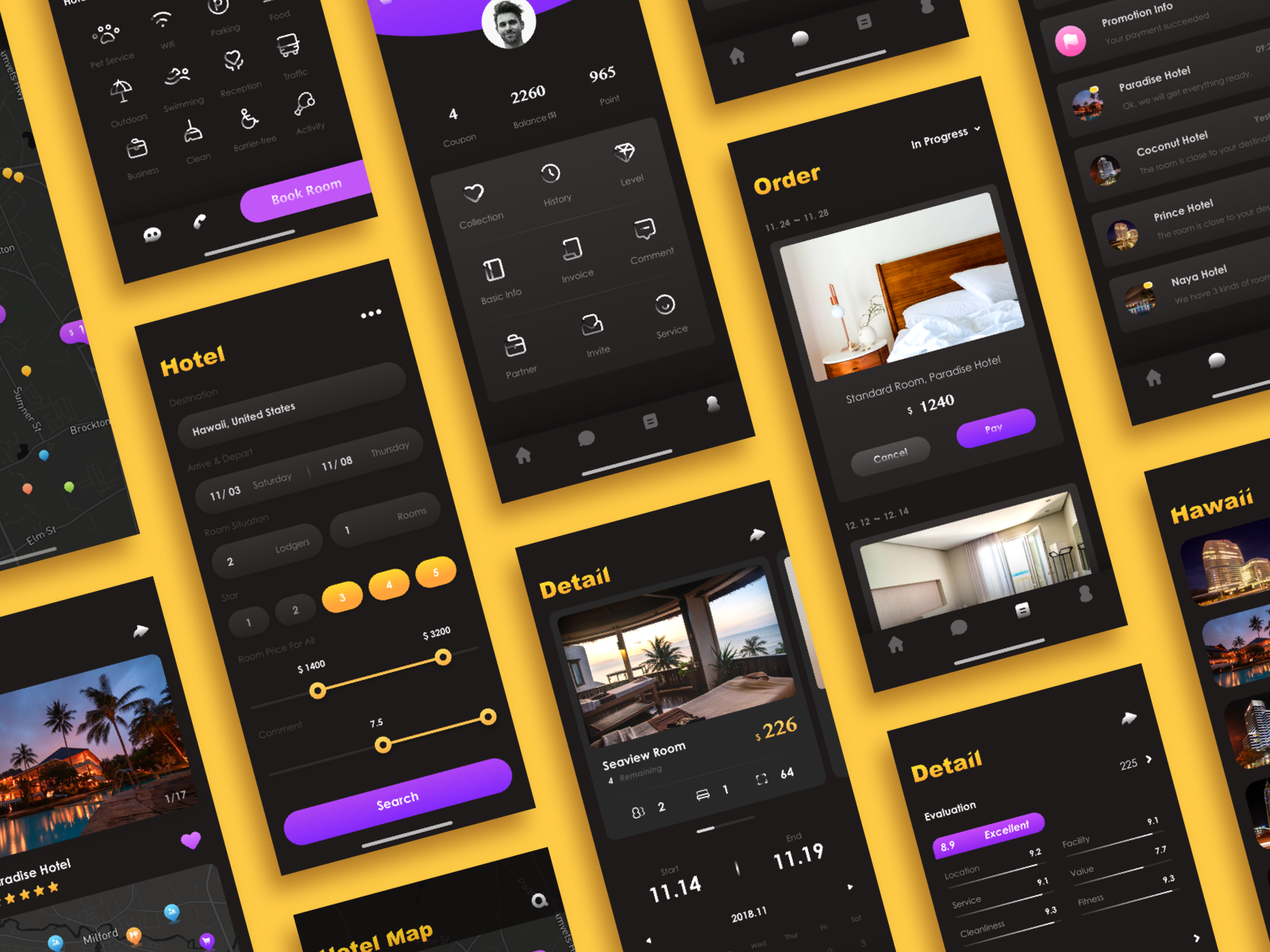 Hotel Booking Pages By Keii For Bestdream On Dribbble