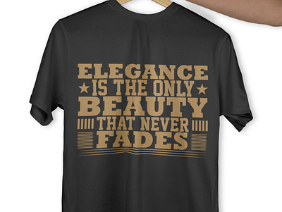 Elegance is the only beauty that never fades Vintage T-shirt design graphic design illustration retro t shirt typography vintage vintage t shirt