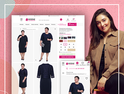 MDR - promotional content desktop fashion minimalistic mobile pink rwd ui ux web design white