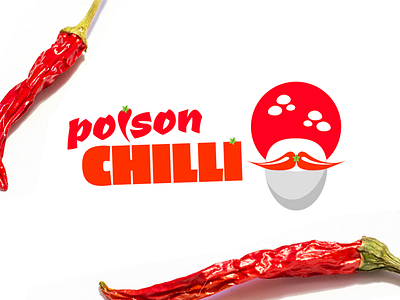 Chilli poison - logo / branding for restaurant brand branding chilli design food kitchen logo poinson restaurant