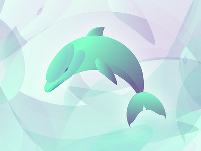 Resentful dolphin animal blue branding design dolphin fish icon illustration logo mammal vector