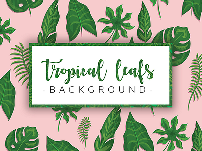 Tropical Leafs - watercolor + retro style - DOWNLOAD FREEBIE download freebie leafs leaves retro style tropical watercolor