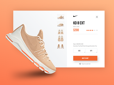 Nike Product Card Concept layout nike product shoe ui ux vietnam web