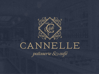 Cannelle cafe cannelle elegant french logo ornate patisserie vintage