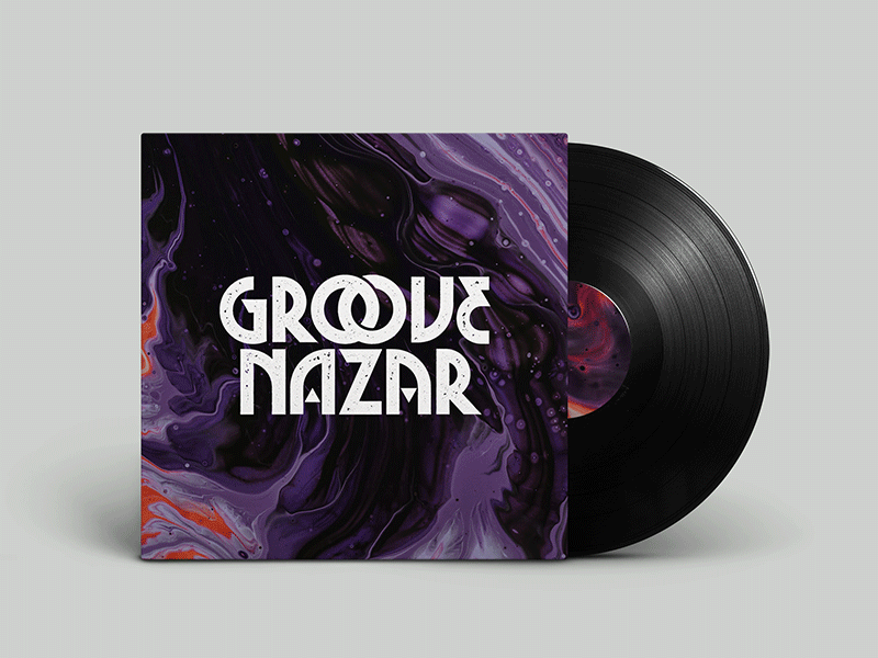 Groove Nazar band bold esoteric groove grunge lettering logo music nazar rock vintage