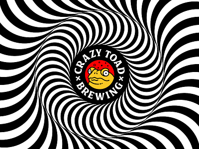Crazy Toad Brewing australia beer brewing crazy frong logo opart optical queensland toad
