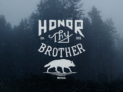HTB brand brother clothing honor htb logo monogram montreal thy vintage wolf