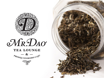 Mr.Dao branding leaves logo lounge mark ornament tea