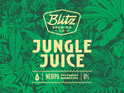 Jungle Juice - Beer label beer beer branding beer can beer label blitz juice jungle