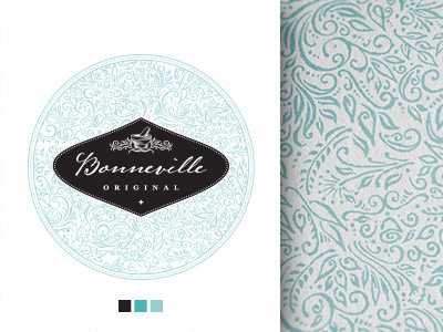Bonneville Packaging bonneville branding cosmetics label logo natural packaging pattern pharmacy vintage