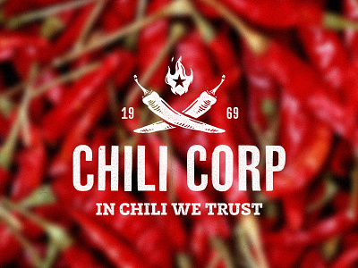 Chili Corp branding chili chili pepper corp flame logo star