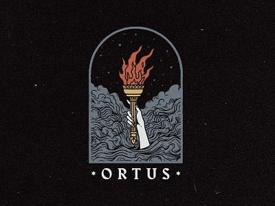Ortus Torch Bearers bearer freedom hand illustration liberty ortus sticker torch