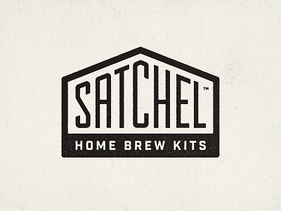 Satchel - Home Brew Kits badge beer bold branding brewery grains grunge homebrewing lettering logo satchel vintage