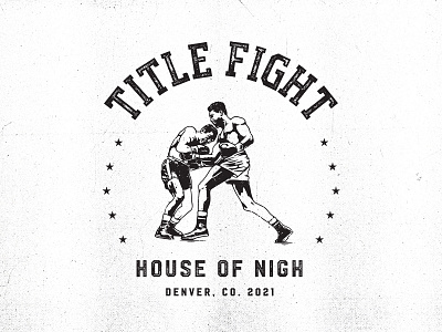 Title Fight american apparel blacn and white box boxing fight graphic design grunge illustration logo logodesign t shirt title fight usa vintage